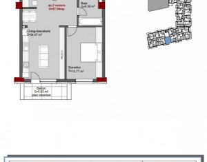 Appartement 2 chambres à vendre dans Cluj-napoca, zone Centru