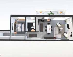 Appartement 2 chambres à vendre dans Cluj-napoca, zone Borhanci