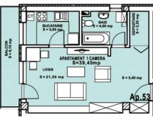 Appartement 1 chambres à vendre dans Cluj-napoca, zone Zorilor