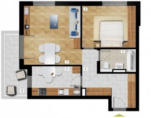 Appartement 2 chambres à vendre dans Cluj-napoca, zone Gheorgheni