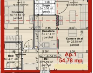 Appartement 2 chambres à vendre dans Cluj-napoca, zone Centru