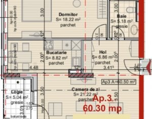 Appartement 2 chambres à vendre dans Cluj-napoca, zone Centru