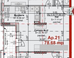 Appartement 3 chambres à vendre dans Cluj-napoca, zone Centru