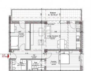 Lakás 3 szobák eladó on Cluj-napoca, Zóna Borhanci