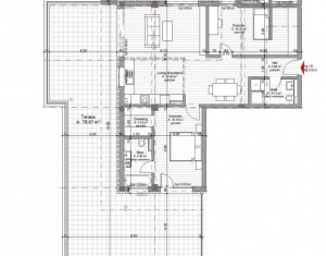 Lakás 3 szobák eladó on Cluj-napoca, Zóna Borhanci