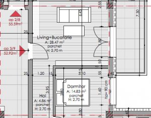 Lakás 2 szobák eladó on Cluj-napoca, Zóna Borhanci