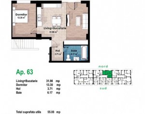 Lakás 2 szobák eladó on Cluj-napoca, Zóna Zorilor