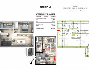 Lakás 2 szobák eladó on Floresti