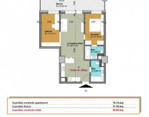 Lakás 3 szobák eladó on Cluj-napoca, Zóna Gheorgheni