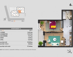 Lakás 2 szobák eladó on Cluj-napoca