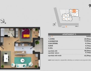 Lakás 2 szobák eladó on Cluj-napoca