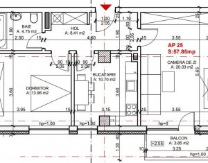 , 53.25m2 on Cluj-napoca, Zóna Gheorgheni
