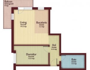 Lakás 2 szobák eladó on Floresti