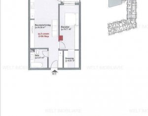 Lakás 2 szobák eladó on Cluj-napoca, Zóna Centru