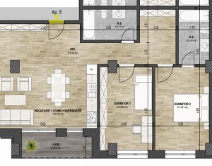 Lakás 3 szobák eladó on Cluj-napoca, Zóna Grigorescu