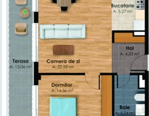 Lakás 2 szobák eladó on Cluj-napoca, Zóna Centru