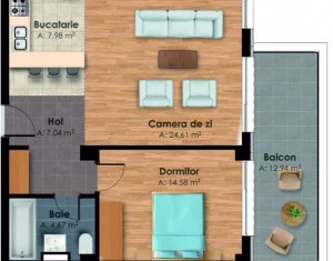 , 58.88m2 on Cluj-napoca, Zóna Gara