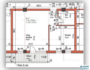 Lakás 2 szobák eladó on Cluj-napoca, Zóna Dambul Rotund