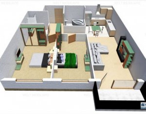 Lakás 3 szobák eladó on Cluj-napoca, Zóna Dambul Rotund