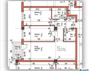 Lakás 3 szobák eladó on Cluj-napoca, Zóna Dambul Rotund