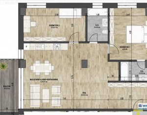 Lakás 3 szobák eladó on Cluj-napoca, Zóna Grigorescu