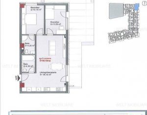 Lakás 3 szobák eladó on Cluj-napoca, Zóna Centru