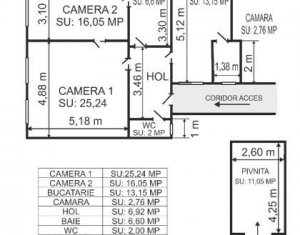 , 72.72m2 dans Cluj-napoca, zone Centru