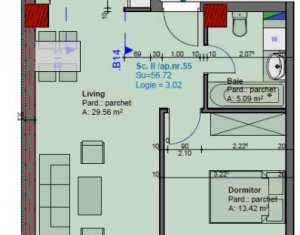 Lakás 2 szobák eladó on Cluj-napoca, Zóna Plopilor
