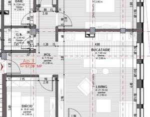 Lakás 3 szobák eladó on Cluj-napoca, Zóna Centru