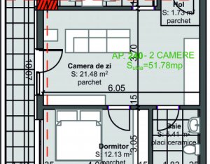Lakás 2 szobák eladó on Cluj-napoca, Zóna Marasti