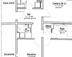 Lakás 3 szobák eladó on Cluj-napoca, Zóna Marasti