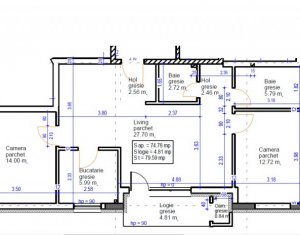 Lakás 3 szobák eladó on Floresti