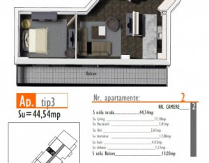 Lakás 2 szobák eladó on Cluj-napoca, Zóna Marasti