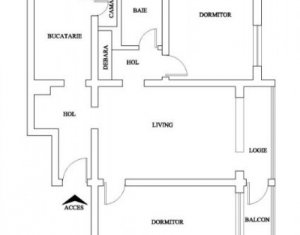 Lakás 3 szobák eladó on Cluj-napoca, Zóna Gheorgheni