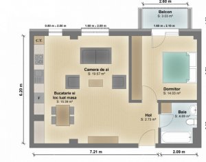 Lakás 2 szobák eladó on Floresti