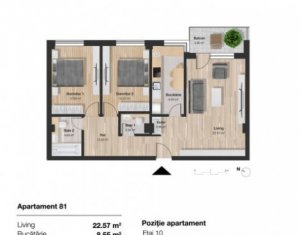 Appartement 3 chambres à vendre dans Cluj-napoca, zone Marasti