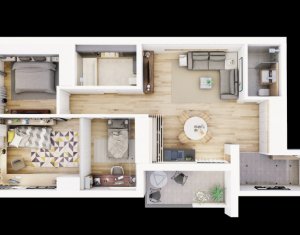 Lakás 3 szobák eladó on Cluj-napoca, Zóna Centru