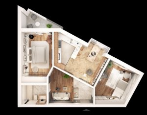 Lakás 2 szobák eladó on Cluj-napoca, Zóna Centru