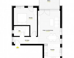 Lakás 2 szobák eladó on Cluj-napoca, Zóna Centru