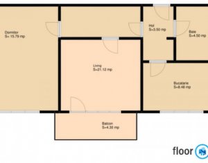 Lakás 2 szobák eladó on Cluj-napoca, Zóna Marasti