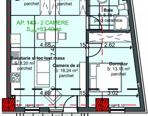 Lakás 2 szobák eladó on Cluj-napoca, Zóna Marasti