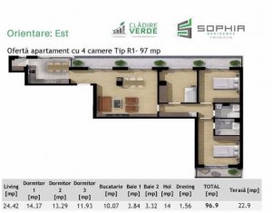 Lakás 4 szobák eladó on Cluj-napoca