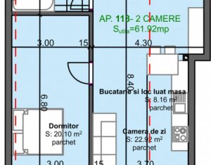 Lakás 2 szobák eladó on Cluj-napoca, Zóna Marasti