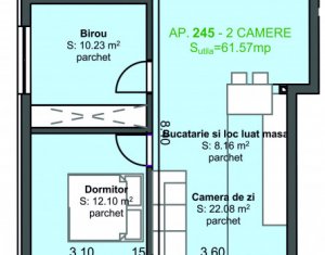 Lakás 3 szobák eladó on Cluj-napoca, Zóna Marasti