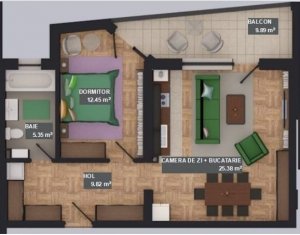 , 53.08m2 on Floresti