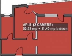 Lakás 2 szobák eladó on Floresti