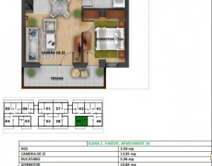 Lakás 2 szobák eladó on Cluj-napoca, Zóna Zorilor