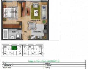 Lakás 2 szobák eladó on Cluj-napoca, Zóna Zorilor