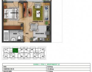 Lakás 2 szobák eladó on Cluj-napoca, Zóna Zorilor