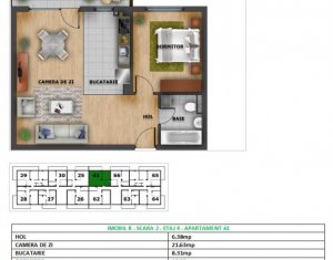 Lakás 2 szobák eladó on Cluj-napoca, Zóna Zorilor